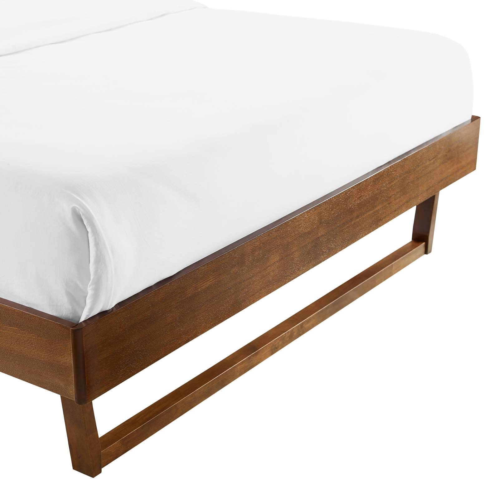 Amazon.com: Modway MOD-6215-WAL Billie King Wood Platform Bed